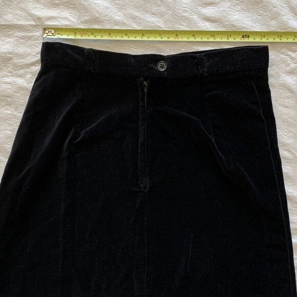Vintage Women's Black Velvet Skirt by Mia - Size 11 - Made in Canada - Picture 7 of 11